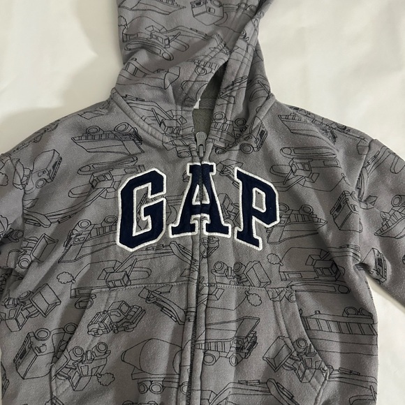 GAP Gray Jacket with Train Design - Picture 1 of 4